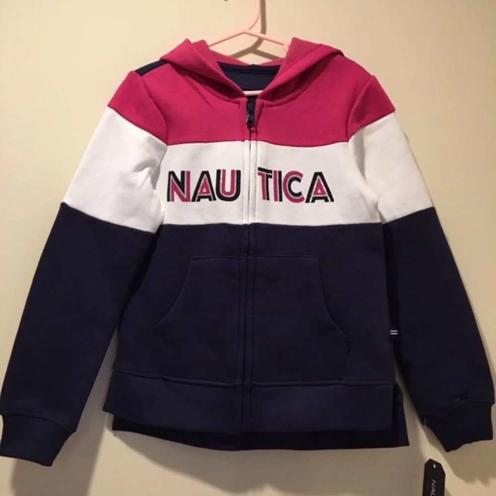 Nautica Girls’ Jacket with Hoodie Size 6